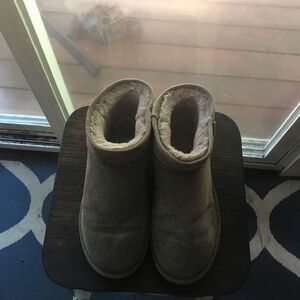 Winter warm flat padded ankle boots snow boots